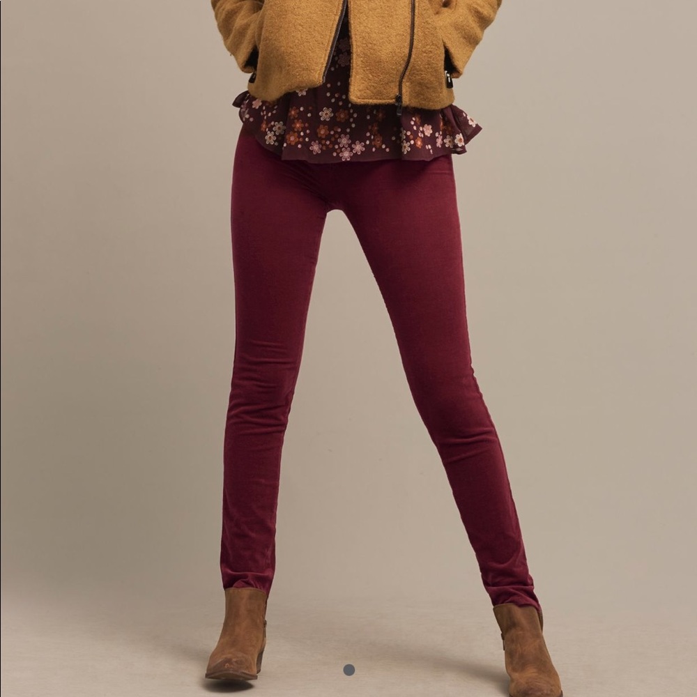 Anthropologie Pilcro Serif Mid-Rise Cords Legging